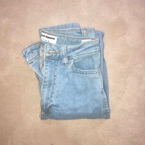 american apparel lightwash jeans